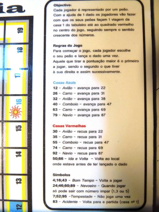 Jogo da Glória - portátil
