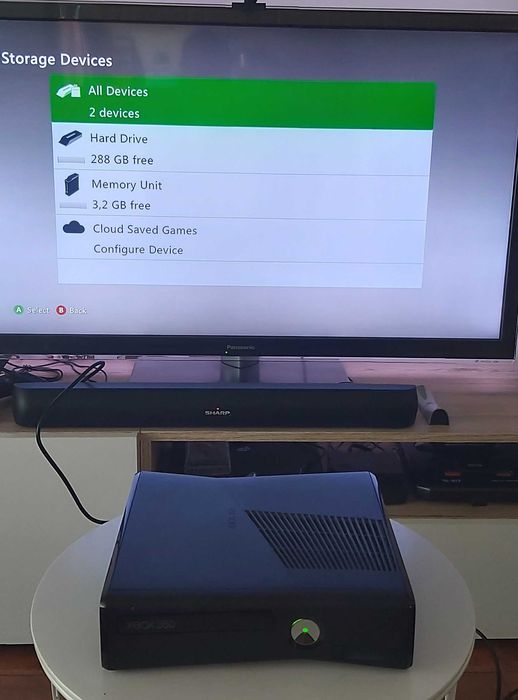 Consola Microsoft Xbox 360 Slim RGH 3 Preta Black Matte XBOX360