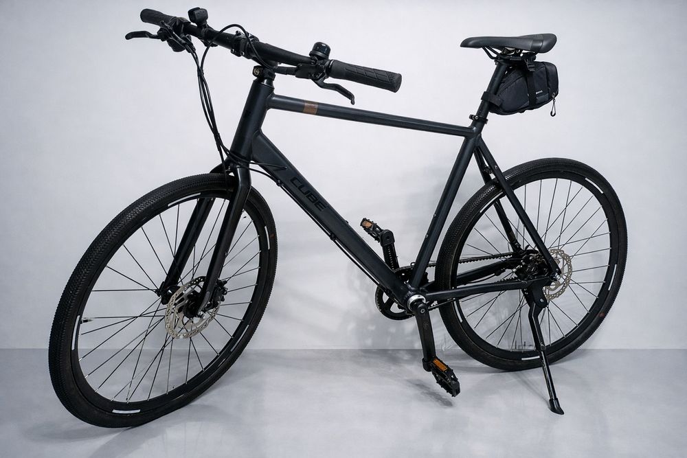 Велосипед Cube Hyde Race планетарная втулка alfine 8 на ремне