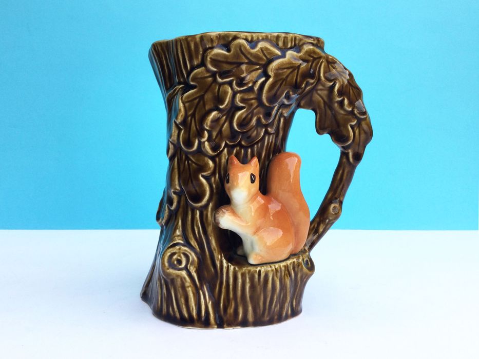 Vaso de Cerâmica com Esquilo | Sylvac England | anos 60