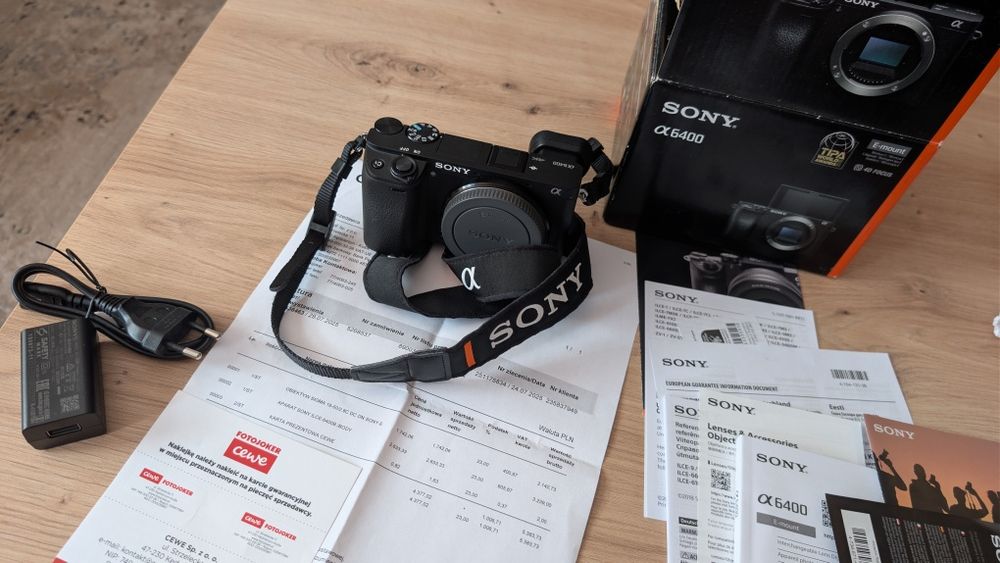 Aparat bezlusterowy Sony A6400