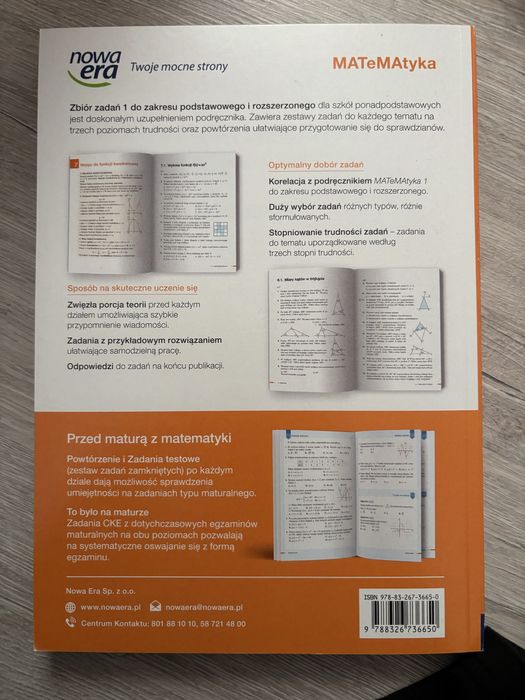 NOWY Zbiór zadan Matematyka liceum/technikum klasa 1