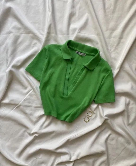 вкорочена майка zara