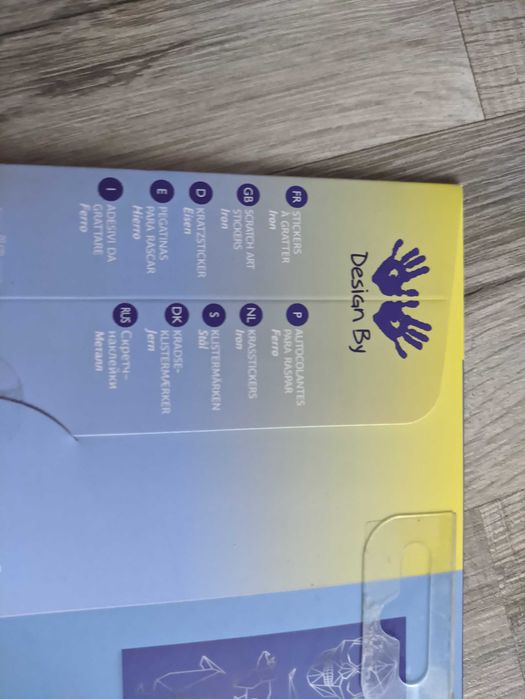 Набір для творчості Djeco наліпки скретч гравюра наклейки джеко