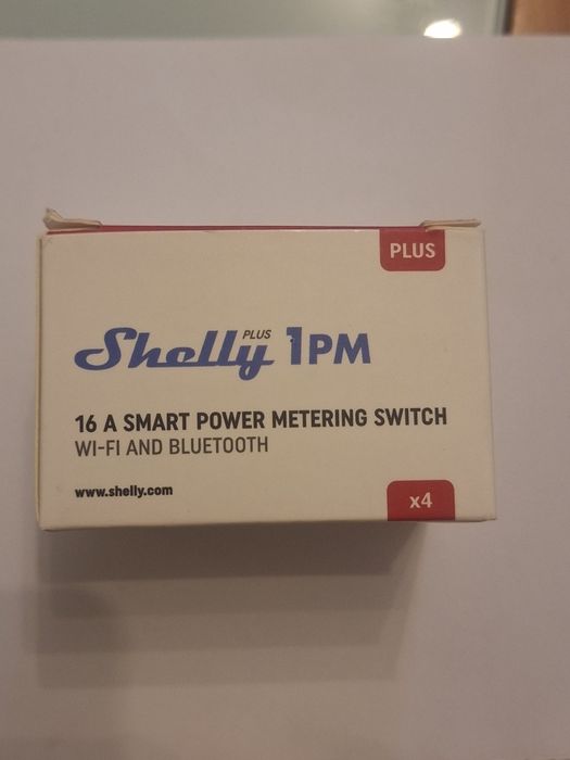 Shelly plus 1pm ( 4 unidades)