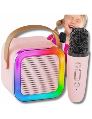 Głośnik bezprzewodowy Karaoke z dwoma mikrofonami