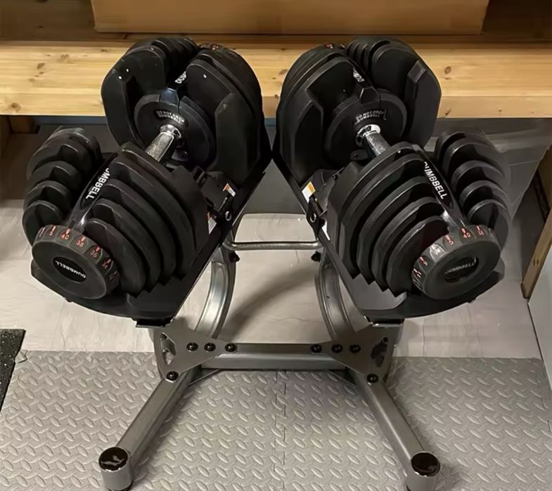 Conjunto de Halteres com suporte 5 à 40 kg