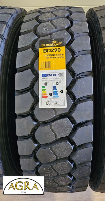 315/80R22.5 (1260netto) BLACKLION opona opony nowa napęd BD290