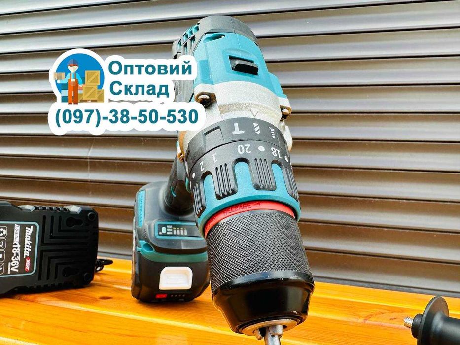 Потужний Електричний Шуруповерт Makita DHP 485 BL 1 АКБ Акумуляторний