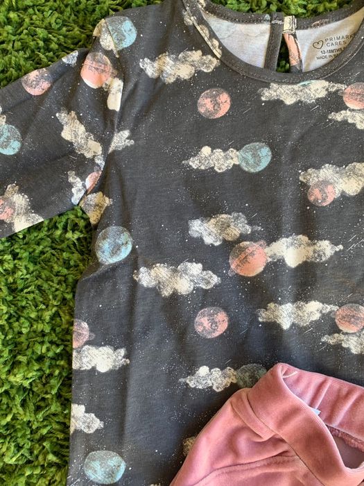 Camisola e calça em veludo