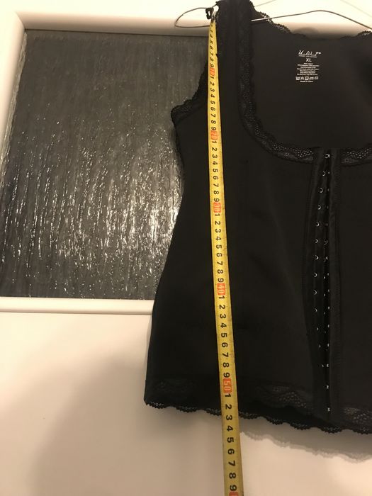 Wyszczuplający gorset roz.XL nowy czarny
