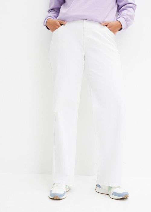 B.P.C spodnie twillowe białe 46.