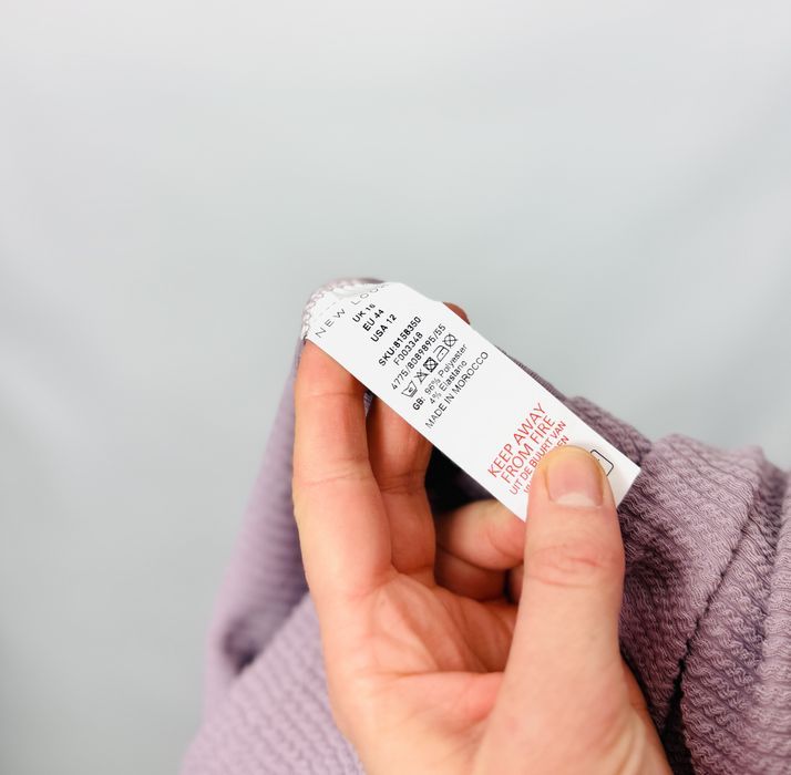 Fioletowa bluzka z falbankami XXL 44
