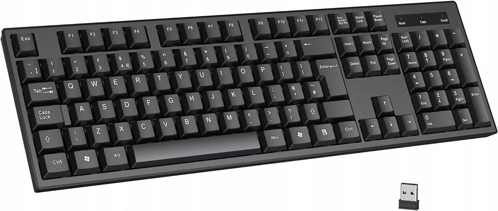 Klawiatura bezprzewodowa Cimetech KJQ102 – USB, QWERTY, nowa
