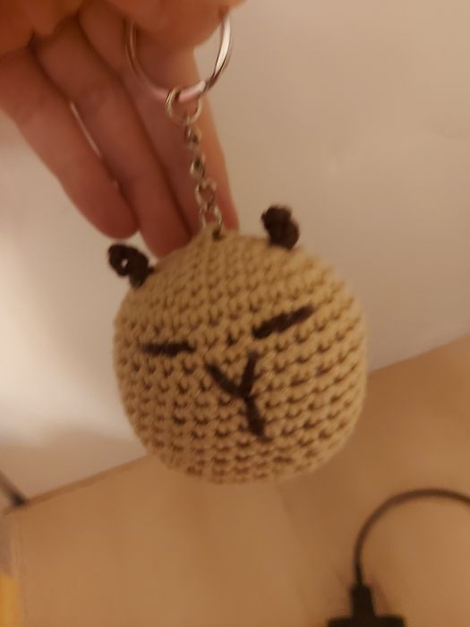 Maskotki na szydełku handmade sensoryczne miś, pszczółka, kapibara, ba