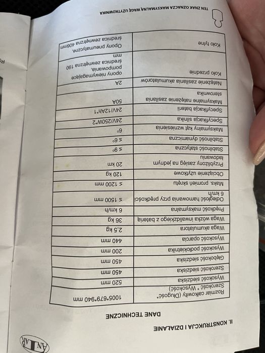 Wózek inwalidzki elektryczny AT52304