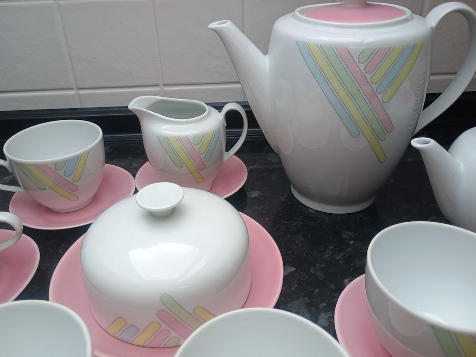 Niemiecki zestaw kawowy Colditz Inglasur