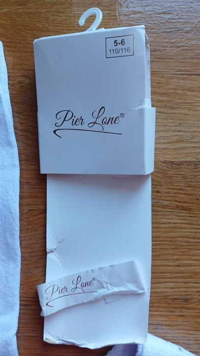 Нові білі колготи Pier lone 110 розмір