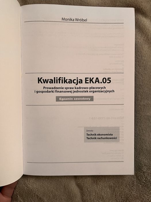 Książka do nauki do egzaminu zawodowego
