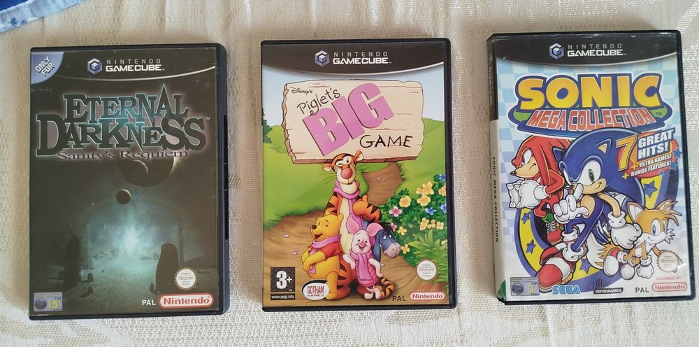 Coleção de Jogos Nintendo GameCube +  Wii — 2 consolas, 43 jogos, 6 comandos