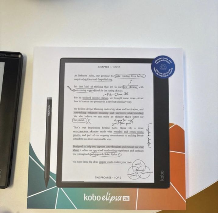 Kobo Elipsa 2e + Caneta Kobo Stylus 2
