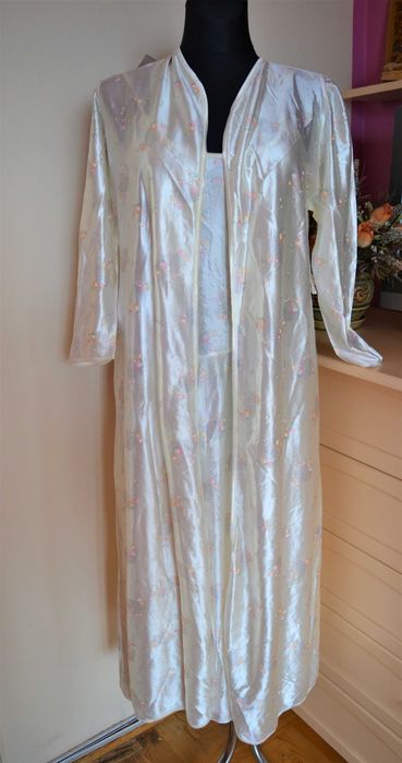 Yessica vintage letni komplet koszula szlafrok 40