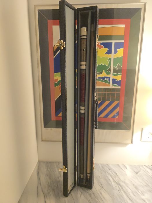 Taco de snooker com mala em pele