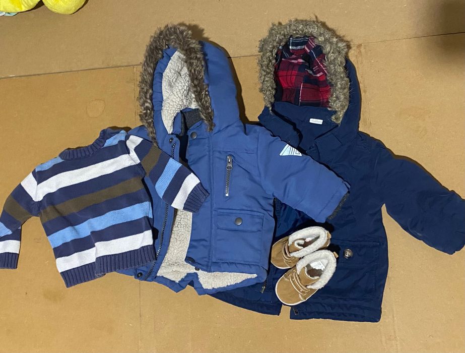 Conjunto de casacos 6/9meses