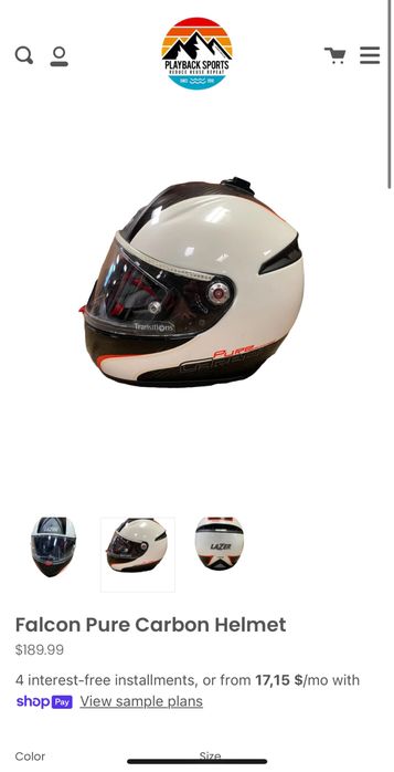 Шолом Карбон Оригінал Lazer Falcon Pure Carbon