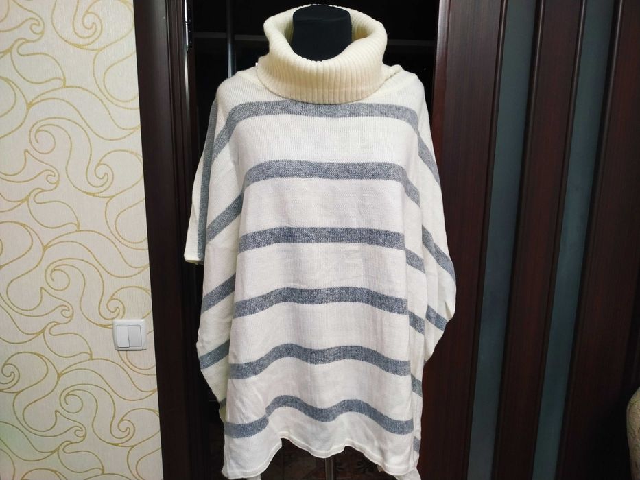 кардиган кофта пончо 56-72 безразмер с этикеткой