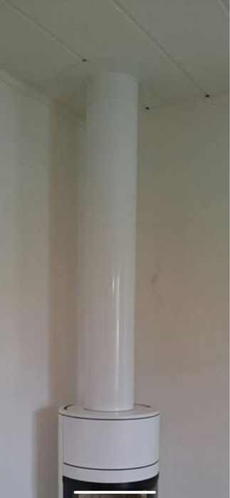 Komin systemowy izolowany w kolorze Bialym