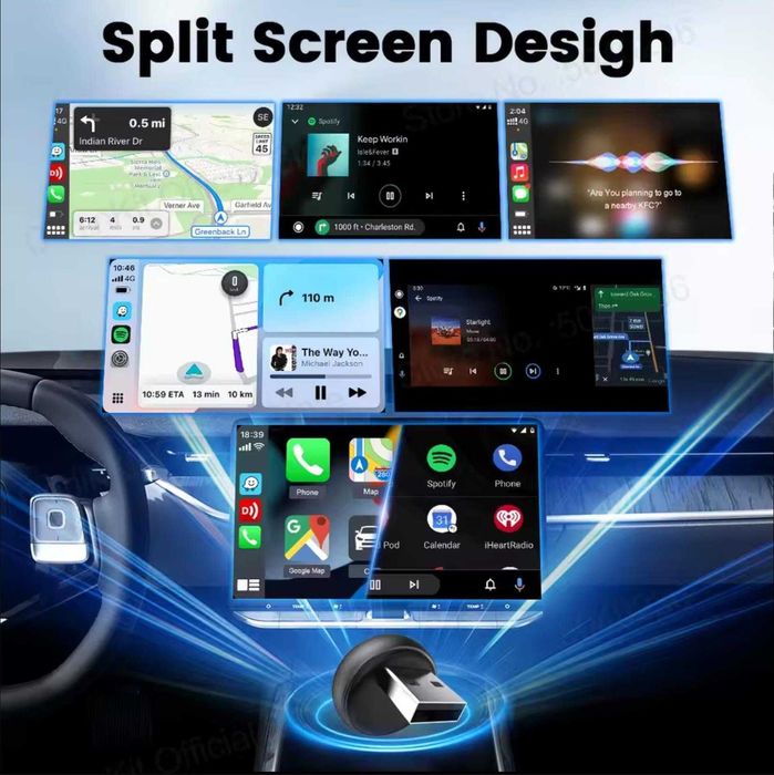 Carlinkit Mini Ultra 3 2AIR - Адаптер беспроводного CarPlay/Android