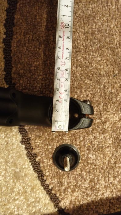 Kierownica gięta +mostek 70mm