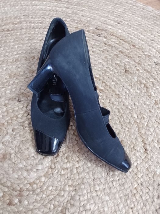 Czarne czółenka Gabor skóra naturalna 4 (ok. 23,5 cm) made in Austria