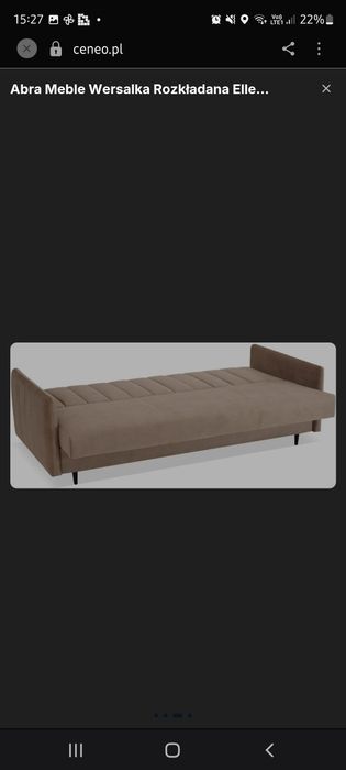 Sofa rozkładana ellen beż abra