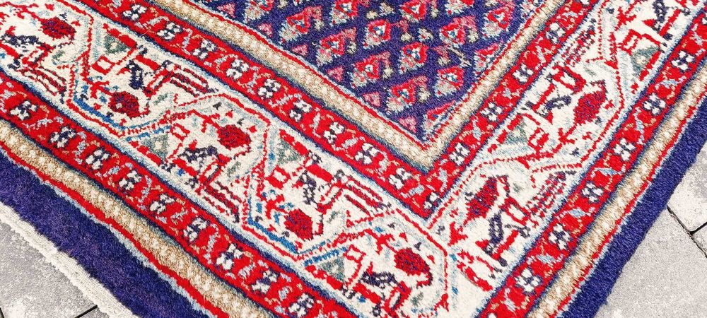 Chodnik wełniany Iran tkany ręcznie 444 x 89 cm wełna