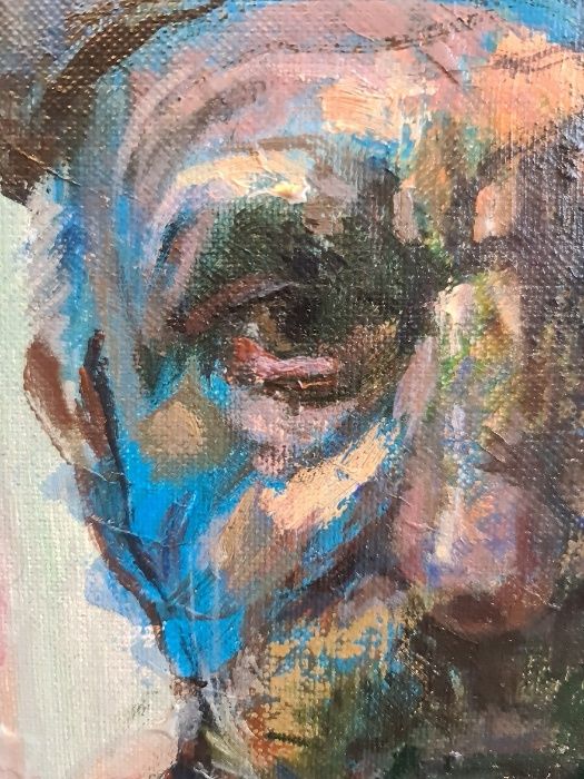 Obraz znanego artysty na płótnie OPRAWIONY Kominiarz na szczęście