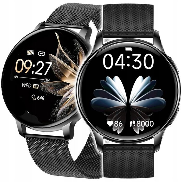 Smartwatch Zegarek Damski Menu Pl 300mah Amoled 2 Paski Bt 5.2 Rozmowy