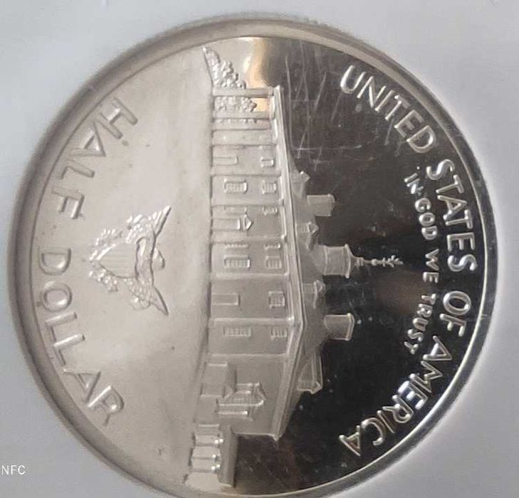 Srebrna kolekcjonerska moneta USA half dollar 1982 srebro ag grading
