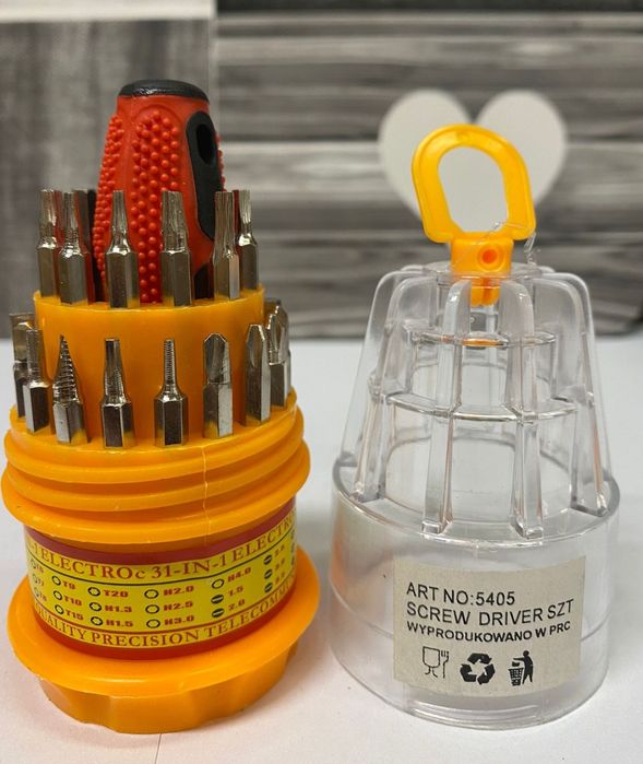 Zestaw wkrętaków 31 w 1