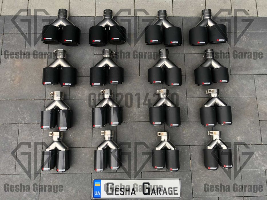 Насадки глушителя глушника akrapovic акрапович мат глянец глянець