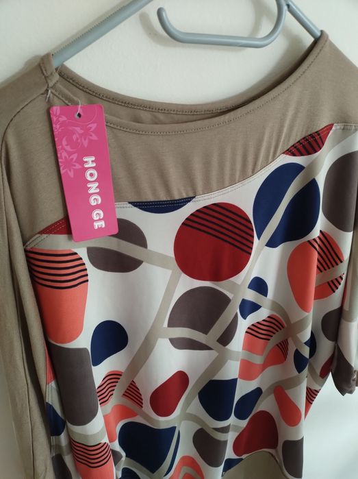 Śliczna bluzka w kółka, groszki