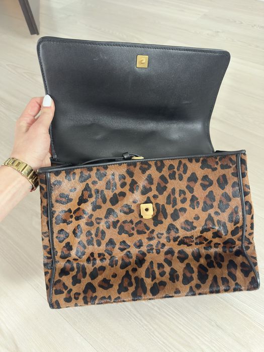 Torebka guess luxe panterka zloty lancuch