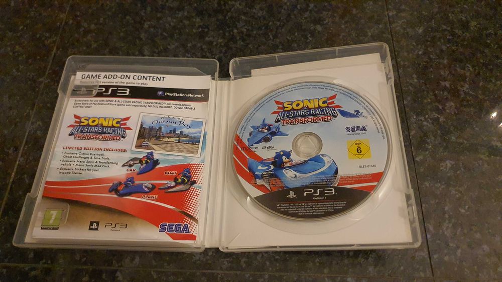 Jogo Sonic All Stars Racing Transformed (Ps3 Completo Limited Edition)