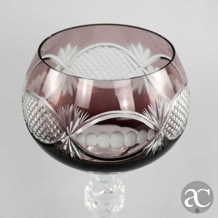 Conjunto de 6 Copos / Taças Doublé em Cristal Alemão, 24% de chumbo
