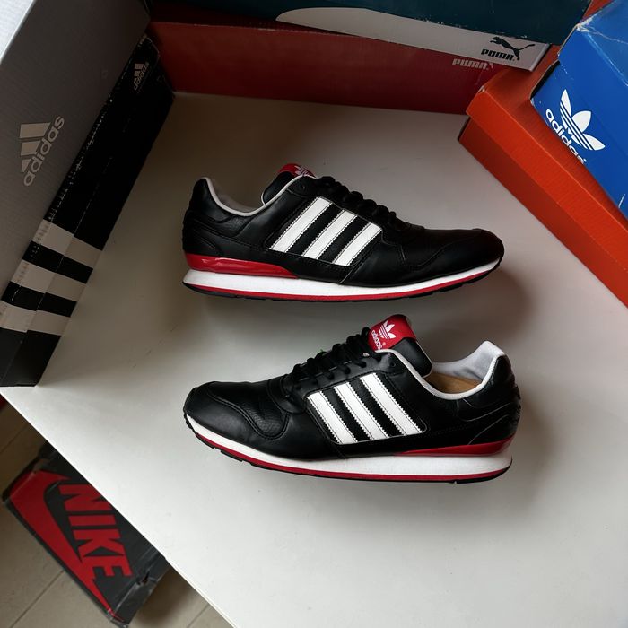 Adidas ZX кросівки чорні оригінал справжна шкіра розмі 44 черная