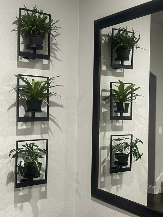 Kwietniki 3 sztuki na kwiaty stojaki ścienne na ścianę oryginalne loft