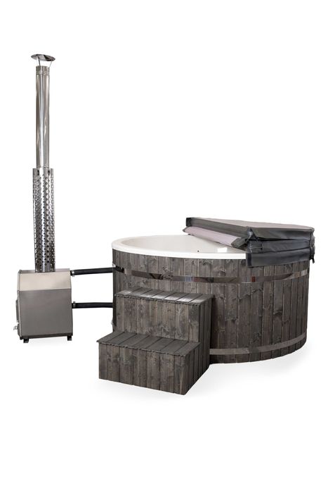 BALIA OGRODOWA z piecem 35kw, jakuzzi, ruska bania, led, hydromasaż