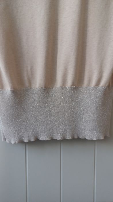 Długi Cienki Sweter 55% Jedwab Massimo Dutti  L