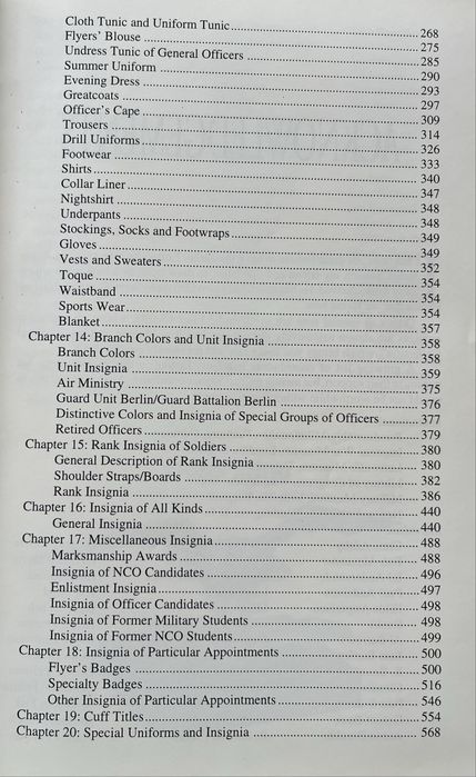 Ksiażka Die Luftwaffe: Uniforms & Traditions